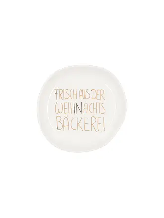 RAEDER | Schälchen navideño de 10,5 cm Santas Watching | weiss